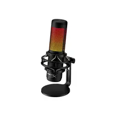 HYPERX - Micrófono QuadCast S RGB USB con Montura Antivibraciones