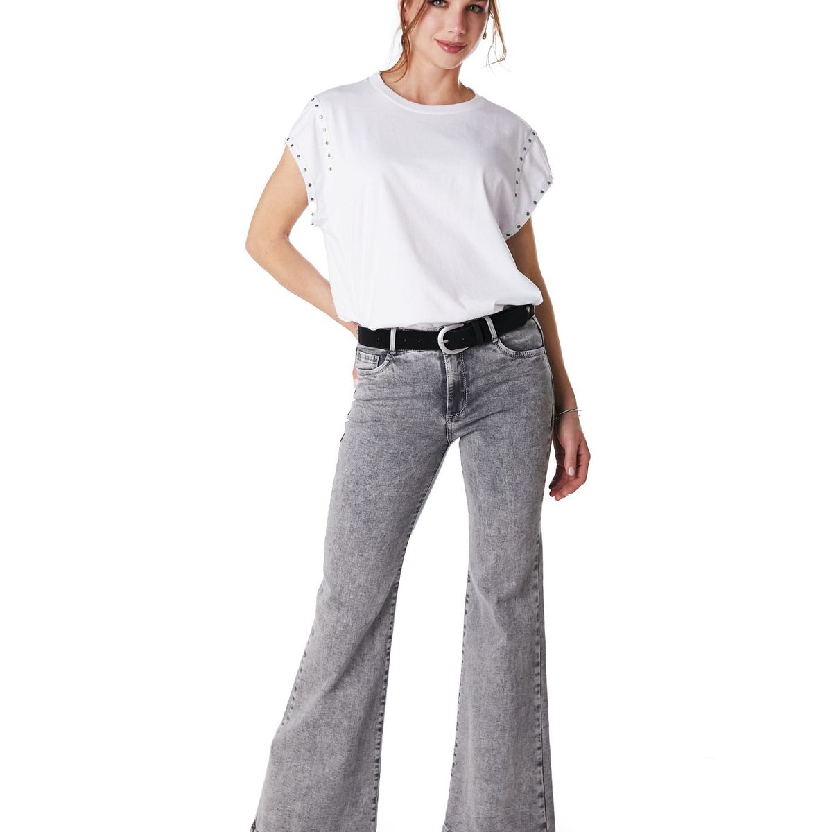 EFESIS - Jeans Flare Tiro Medio Mujer Efesis