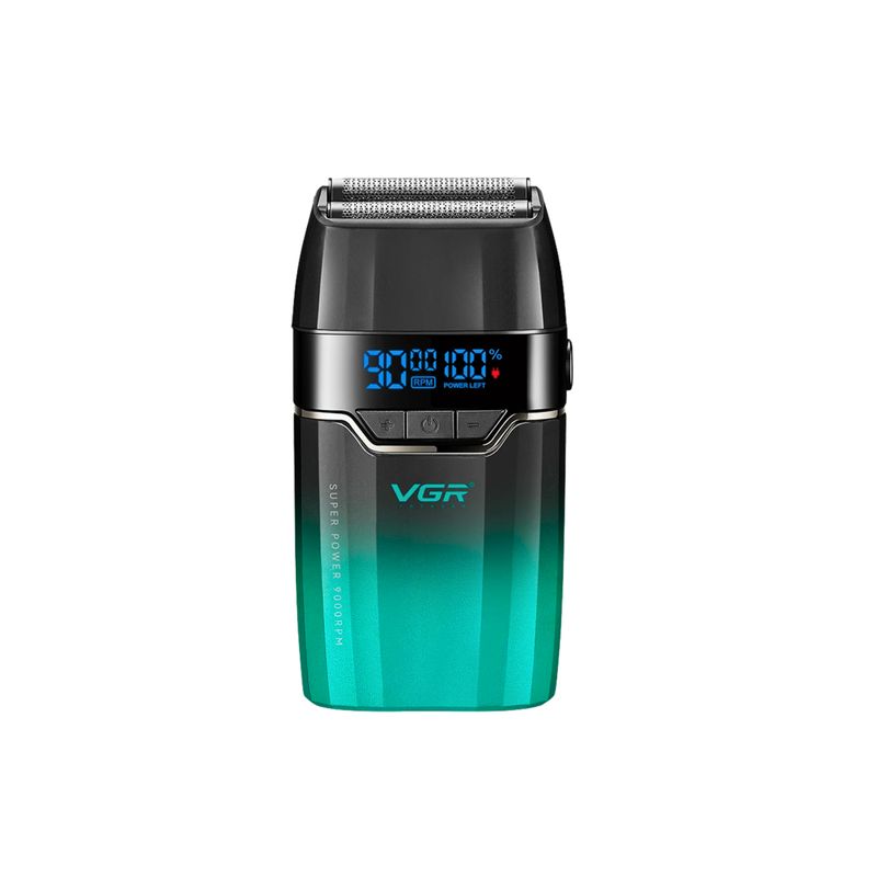 VGR VOYAGER - Afeitadora Profesional Shaver Vgr V-308 De 9000 Rpm Verde