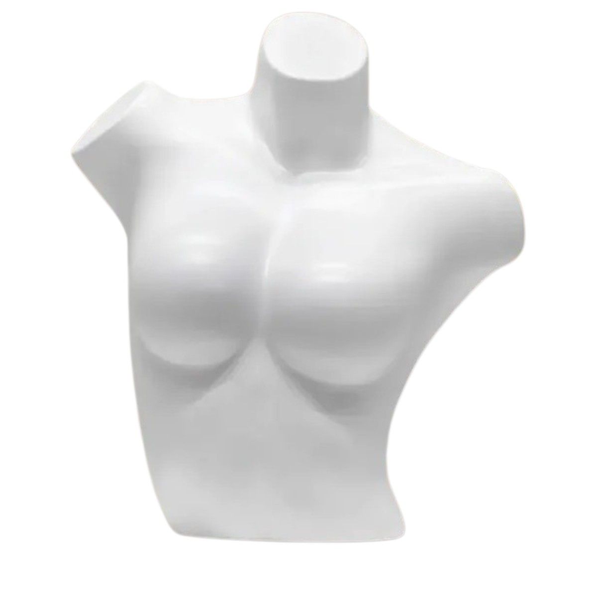 GENERICO - Maniqui Torso Exhibidor Blanco Femenino Gms