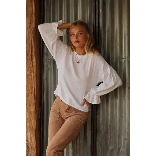 CALEDONIA LABEL - VICTORIA BLOUSE BLANCA
