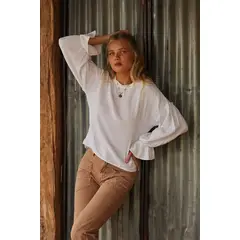 CALEDONIA LABEL - VICTORIA BLOUSE BLANCA