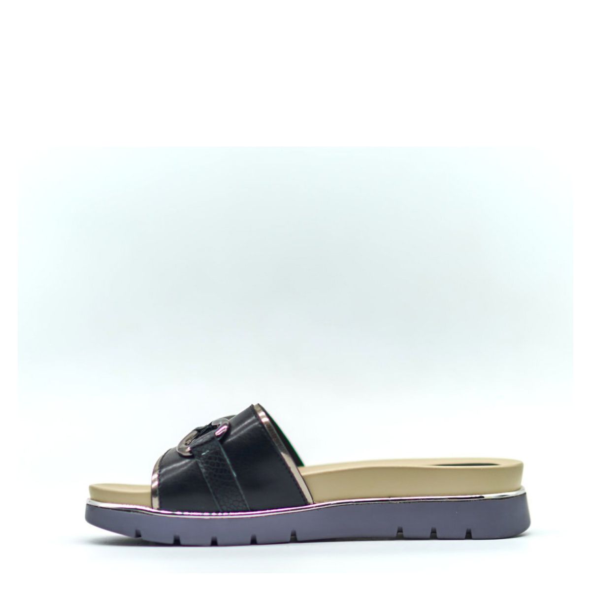 NEW WALK - Sandalia Mujer Negro