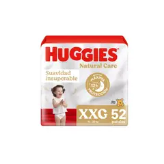 HUGGIES - Maleta Natural Care XXG 52 Unidades