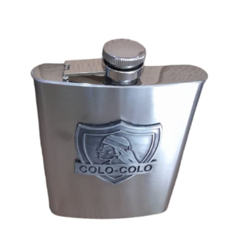 TITANIO - Petaca metálica 500ML Colo colo