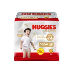 HUGGIES - Maleta Natural Care XXXG 48 Unidades