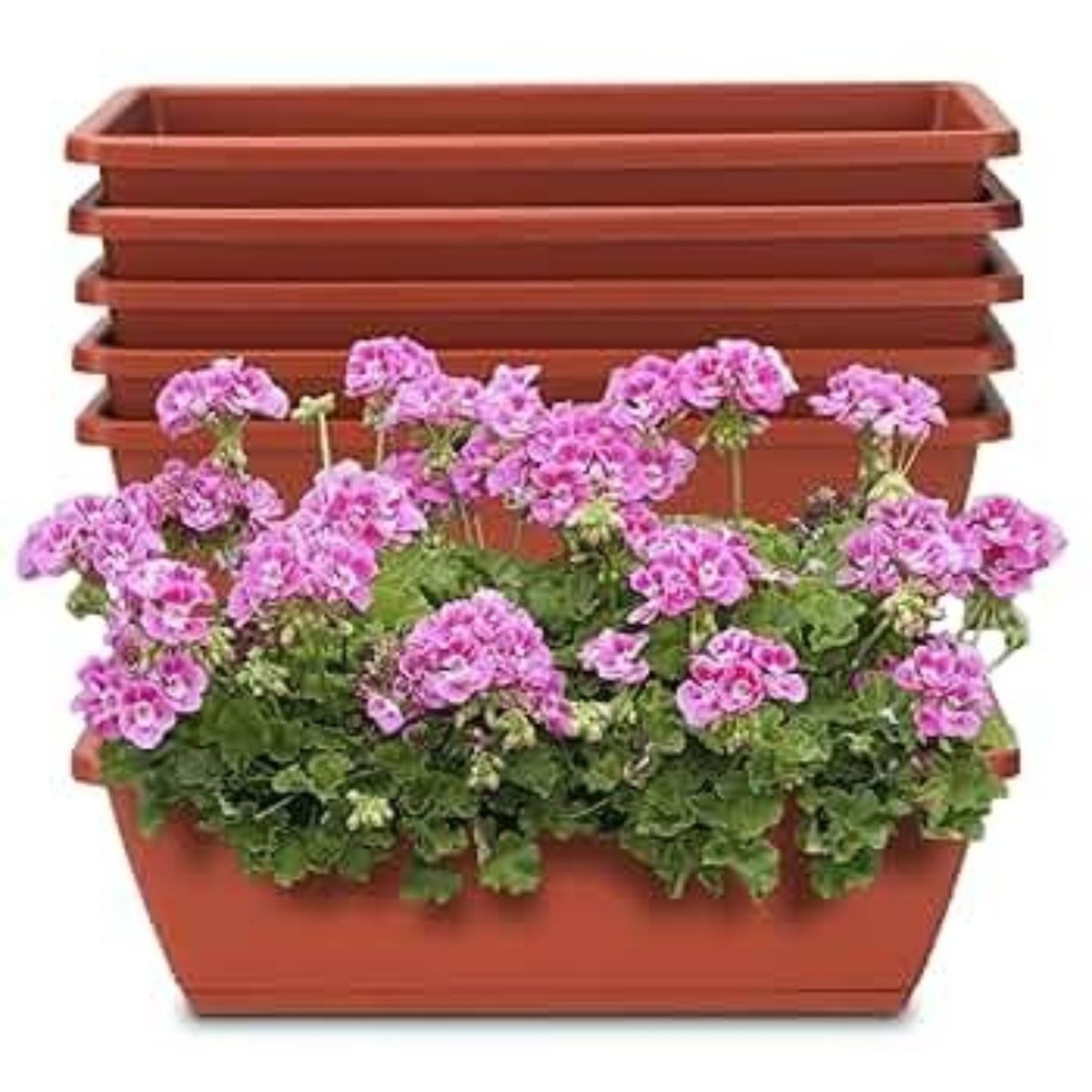 REYPLAST - MACETA RECTANGULAR DURA KOTTA 61CM  TERRACOTA  REYPLAST.