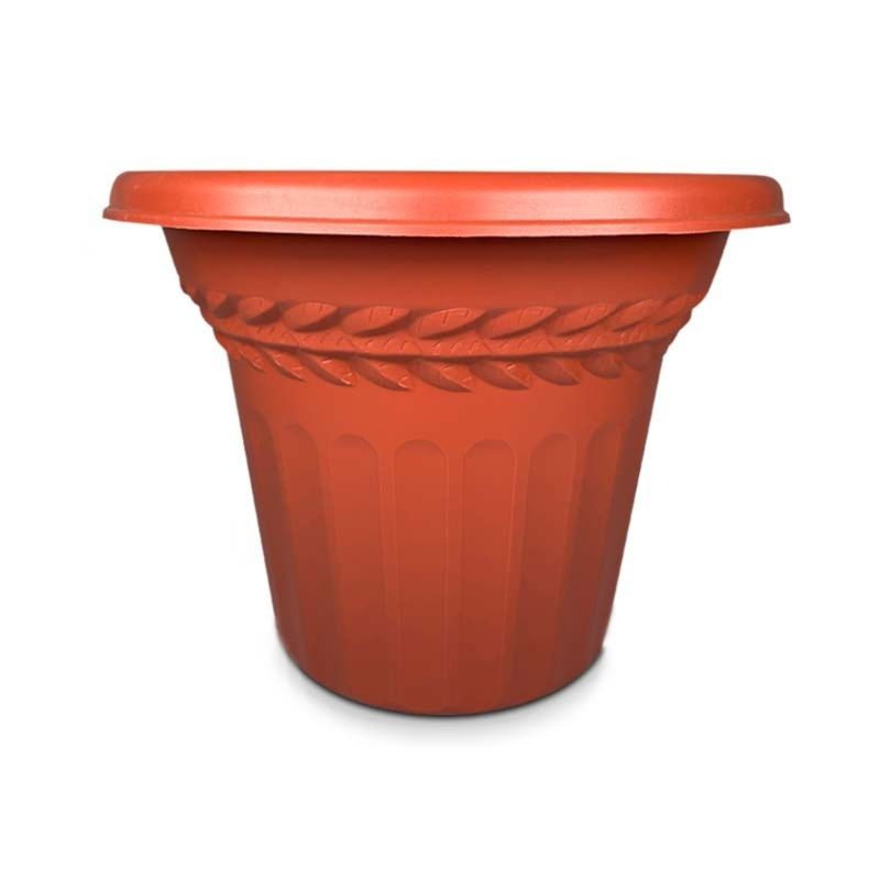 REYPLAST - MACETA REDONDA GRECCA N°16  REYPLAST
