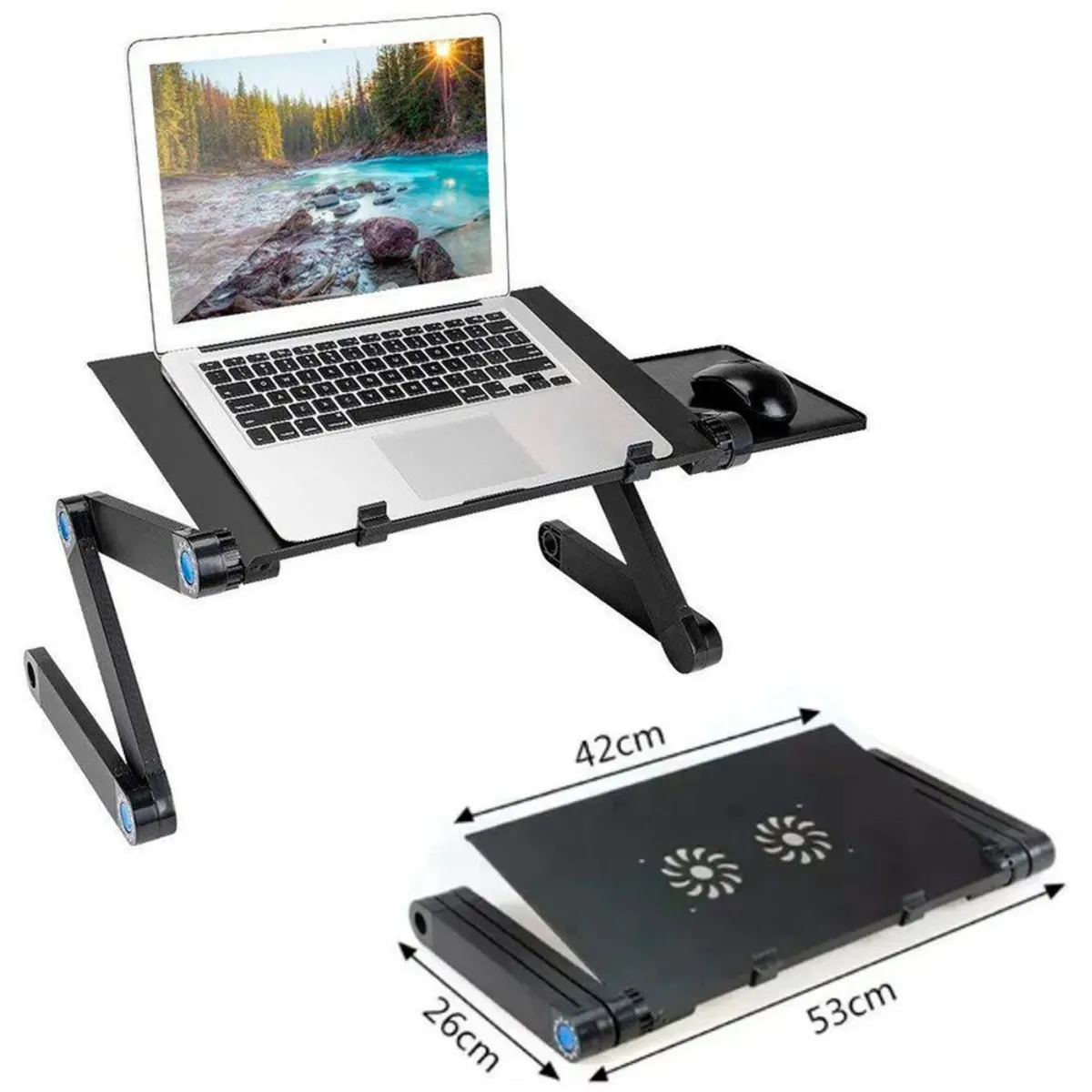 MOVI - Mesa Multifuncional Portátil para Laptop con Sistema de Enfriamiento