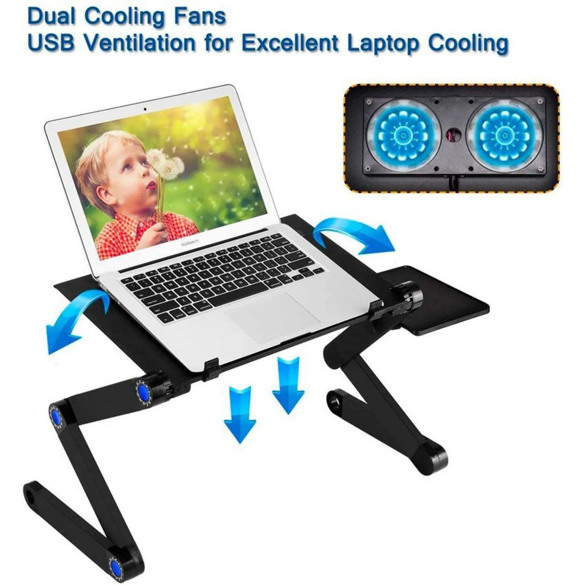 MOVI - Mesa Multifuncional Portátil para Laptop con Sistema de Enfriamiento