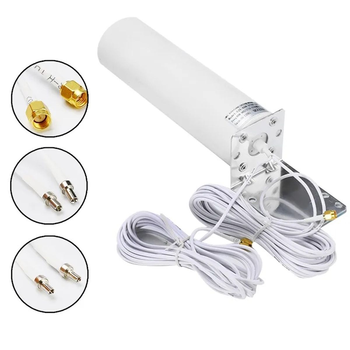 GENERICO - Antena Exterior Interior 4g 3g Modem para Huawei Zte Conector Sma