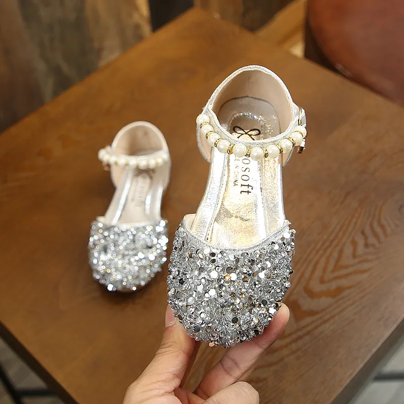 EDWINAYY - Zapato De Fiesta Glitter Niña Zapatillas Princesas Disney