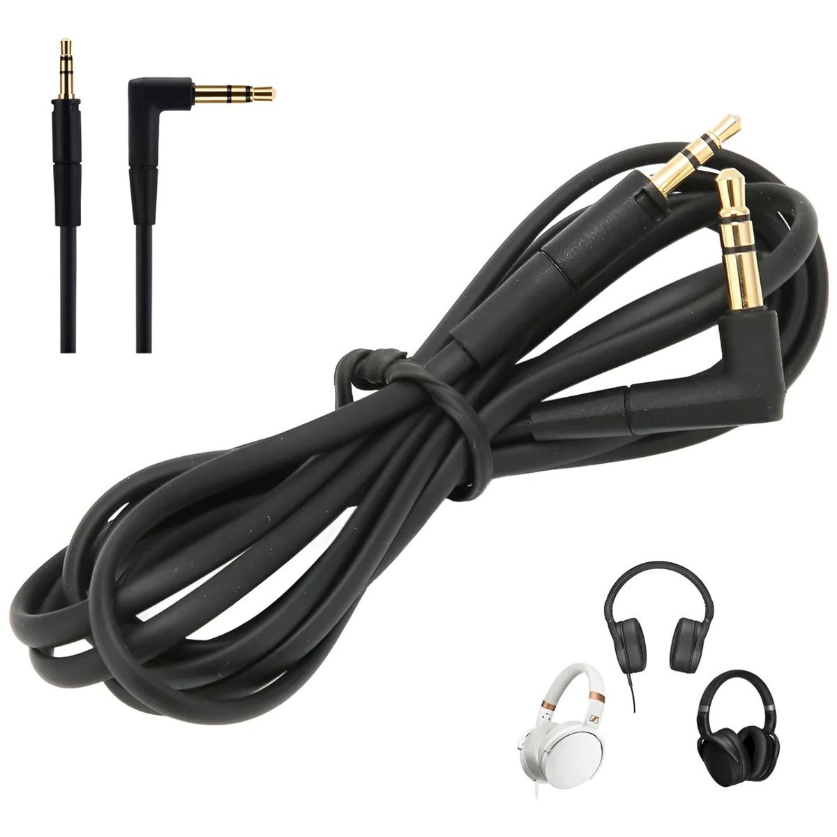 GENERICO - Cable De Audio Compatible Con Sennheiser Hd400s Hd450bt