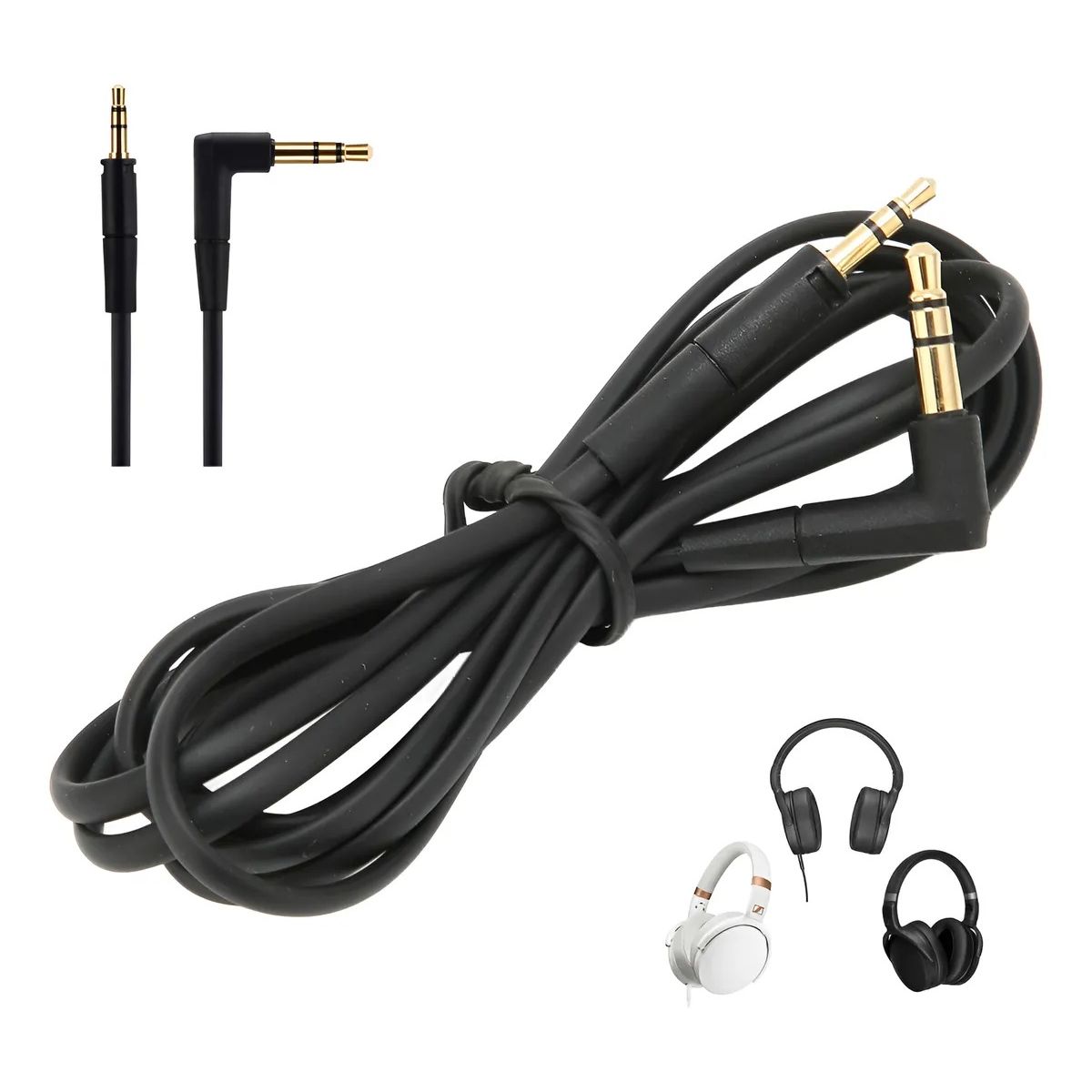 GENERICO - Cable De Audio Compatible Con Sennheiser Hd400s Hd450bt