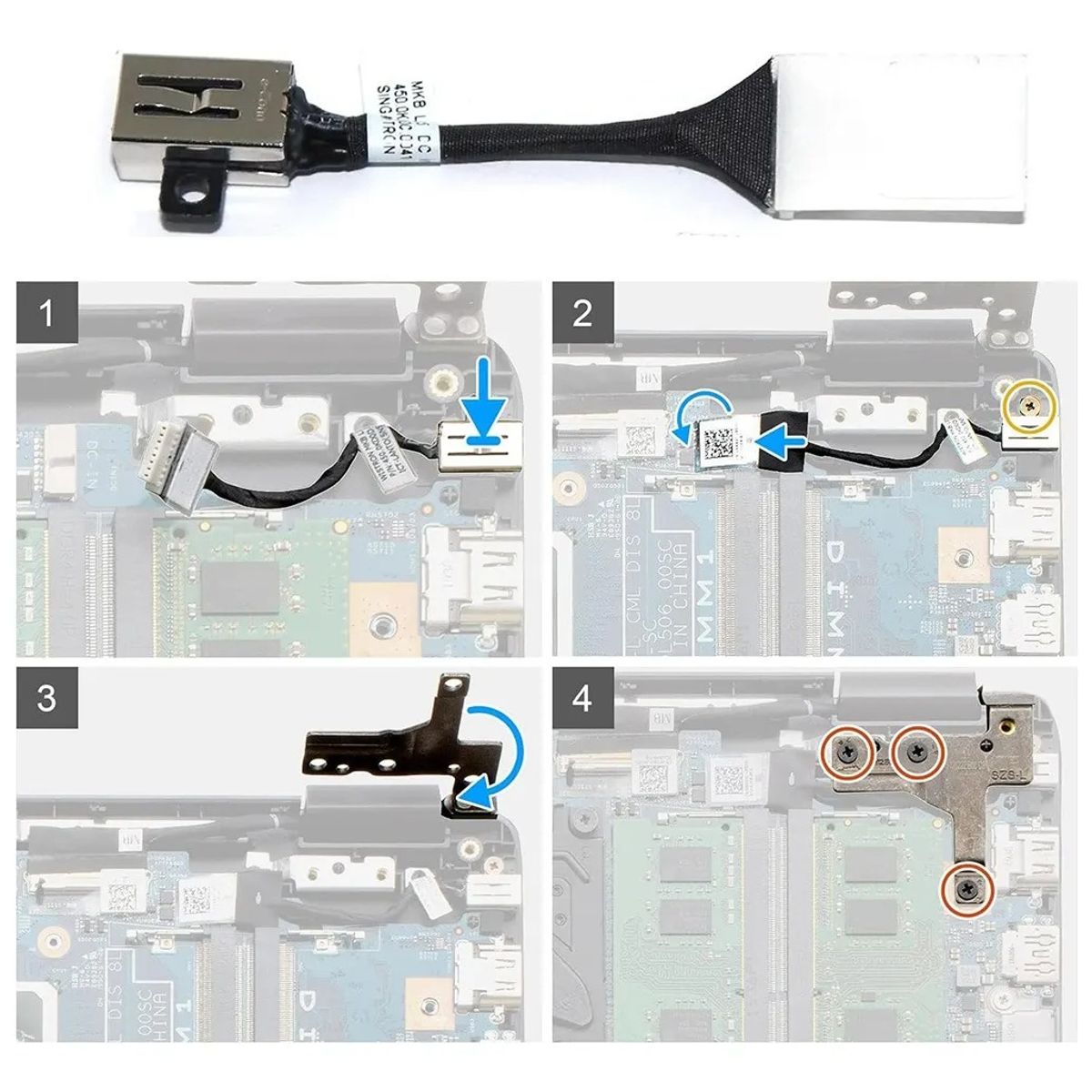 GENERICO - Conector Dc Power Jack Para Dell Latitude 3410 3510 7dm5h