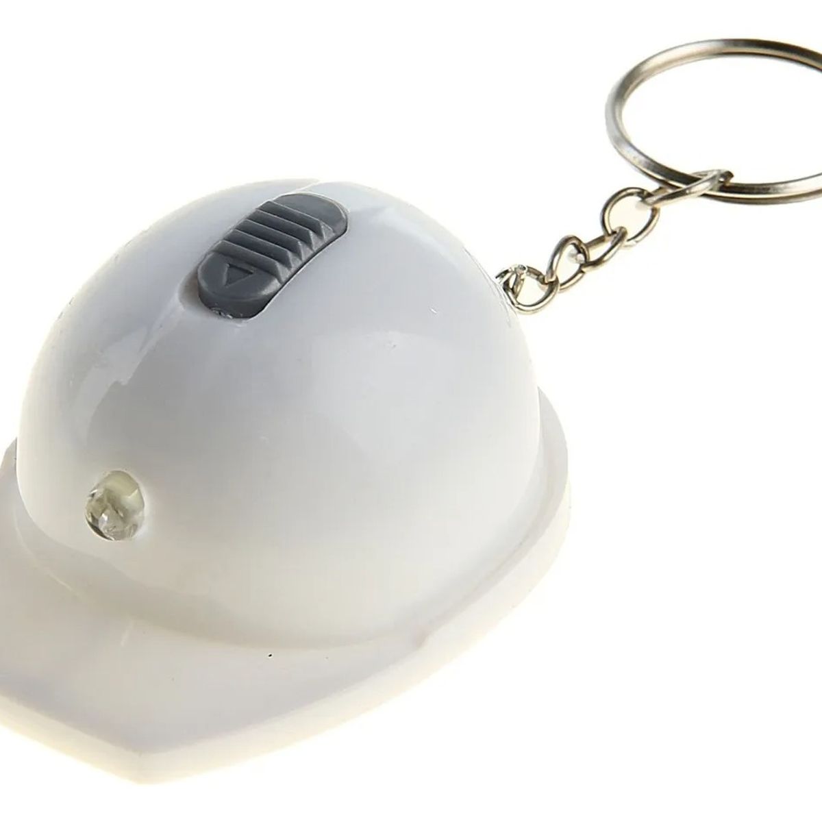 GENERICO - 10 X Llavero Destapador De Botella + Linterna, Casco Blanco