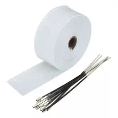 GENERICO - Cinta Térmica Fibra Vidrio Aislante Escape Anti Quemadura
