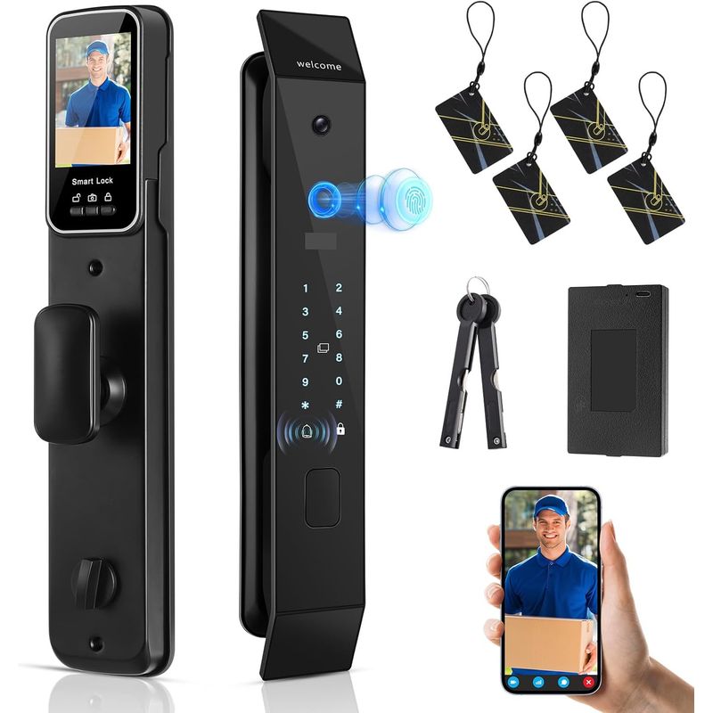 KUANGYE - Cerradura Inteligente Digital Con Reconocimiento Facial