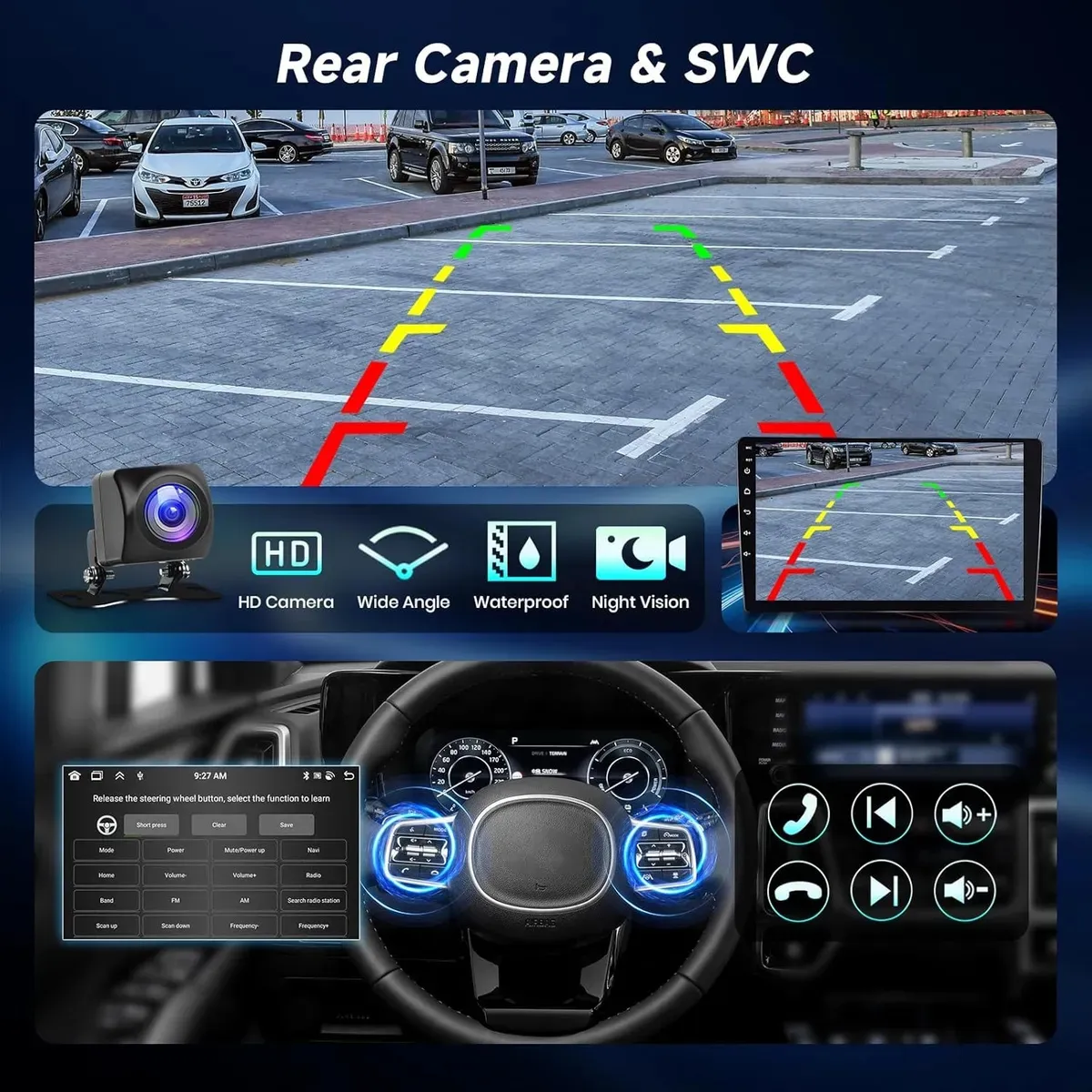 KUANGYE - Radio Auto Android Qled De 9 Con 8gb Ram 128gb Rom Carplay