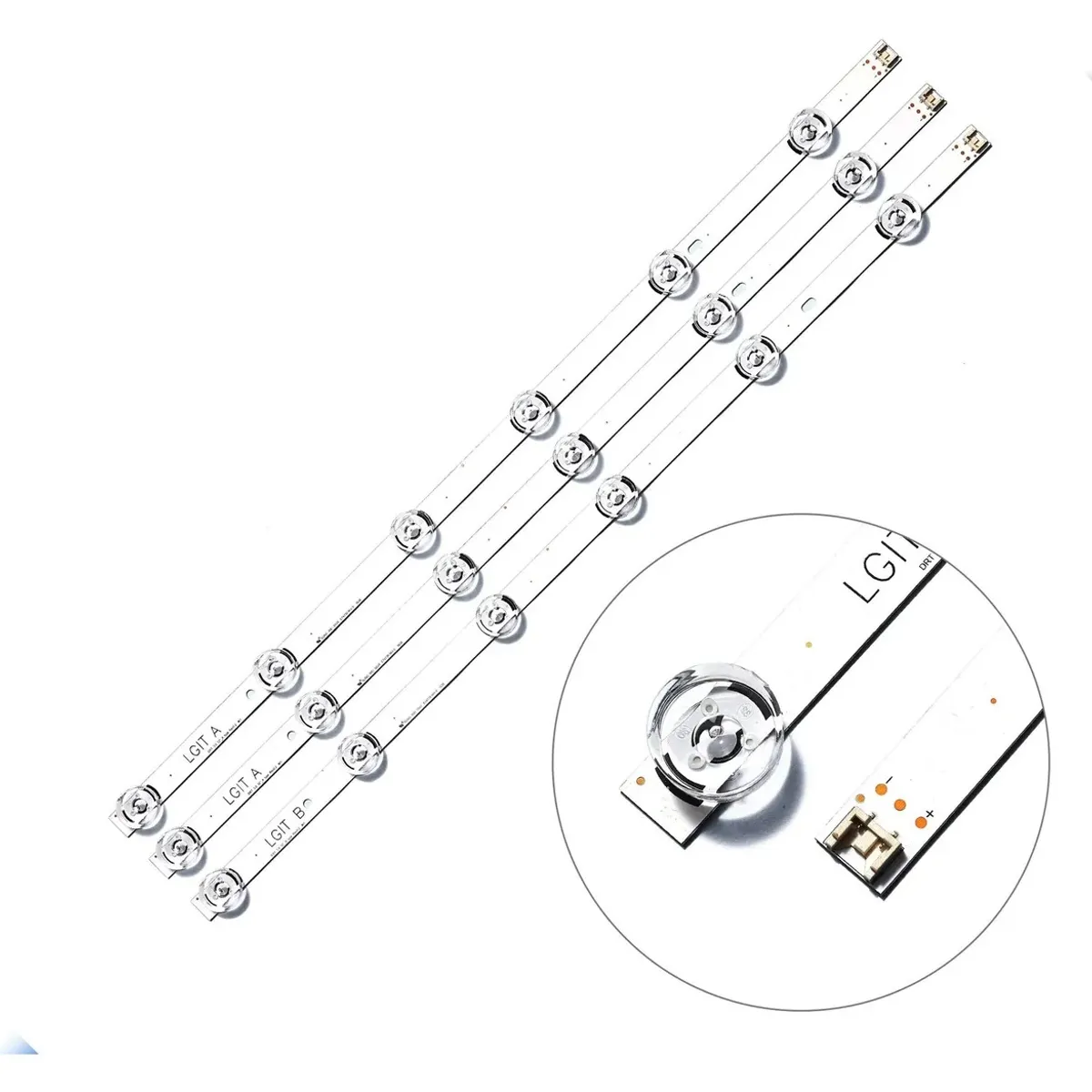 GENERICO - Kit Tiras Led Para Lg 32 32lf550b 32lf620b 32lf585b 32lf595b