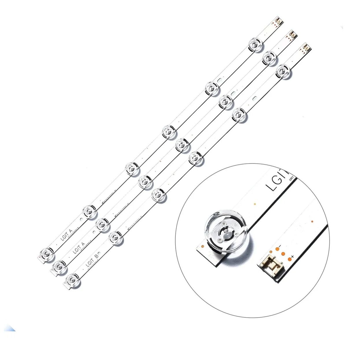 GENERICO - Kit Tiras Led Para Lg 32 32lf550b 32lf620b 32lf585b 32lf595b
