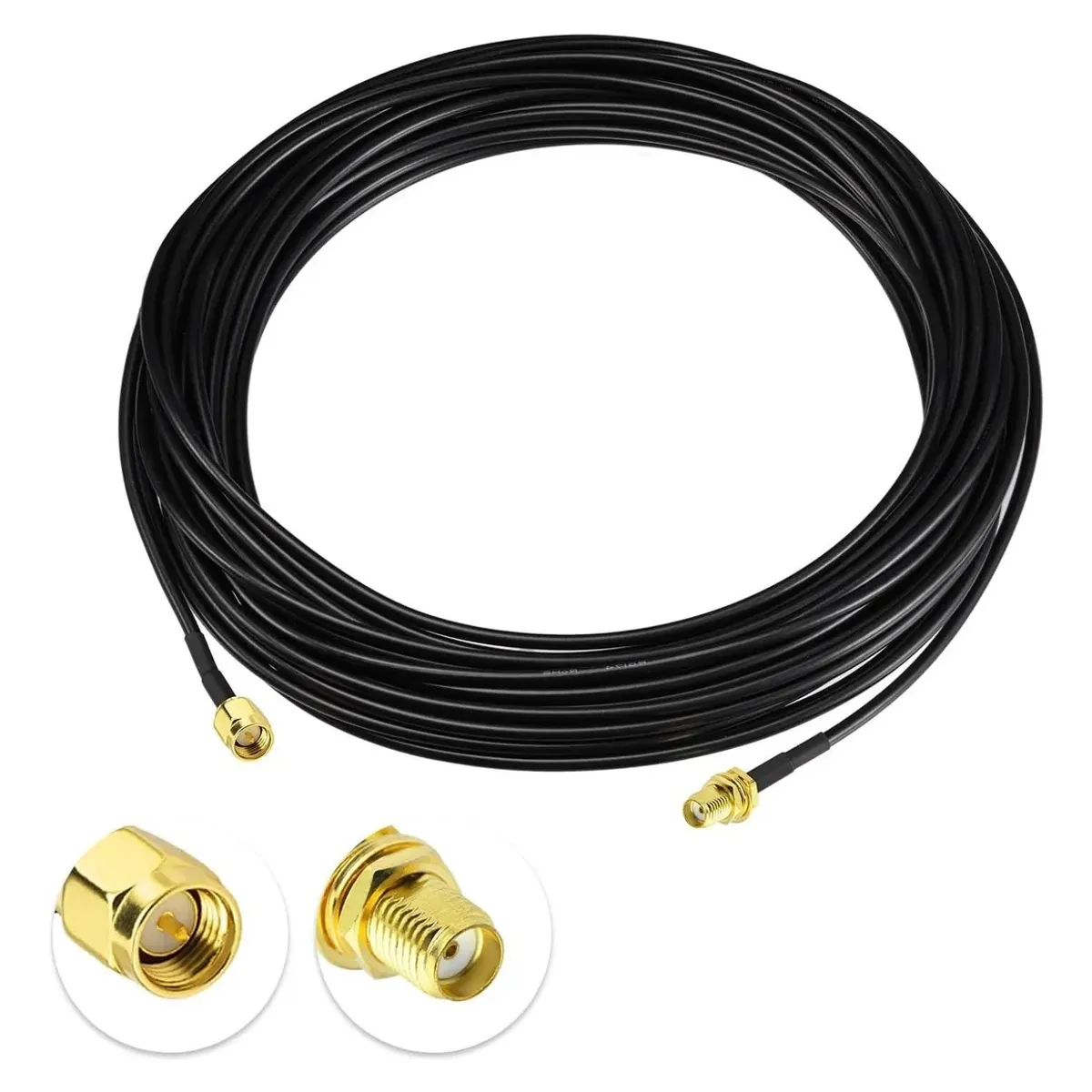 GENERICO - Cable Extensor Pigtail Sma Rg174 Coaxial 10 Metros [ Max ]