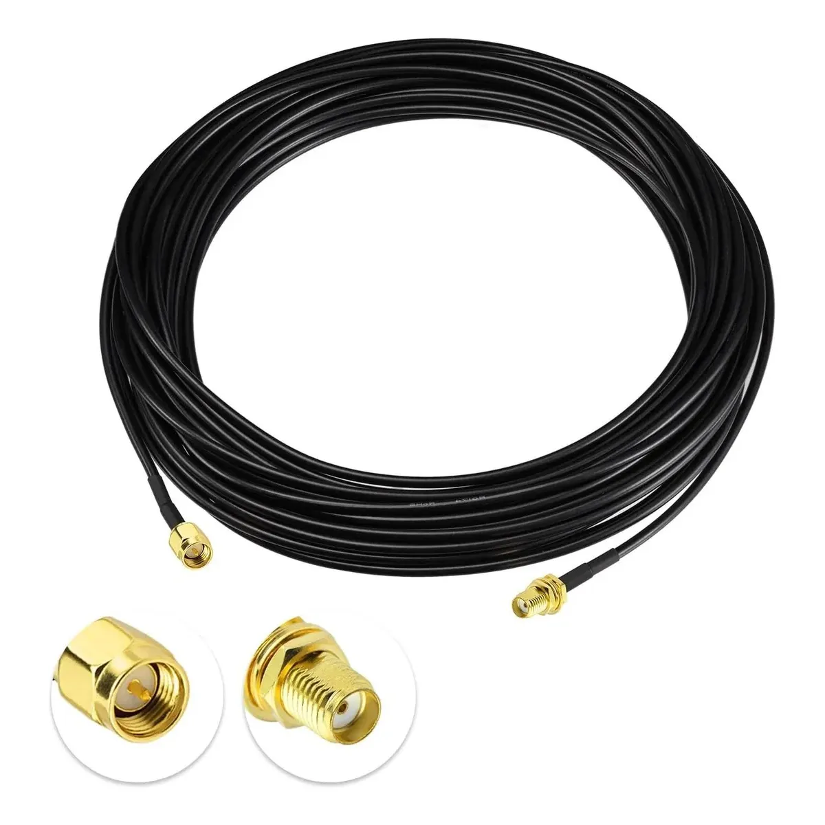GENERICO - Cable Extensor Pigtail Sma Rg174 Coaxial 10 Metros [ Max ]