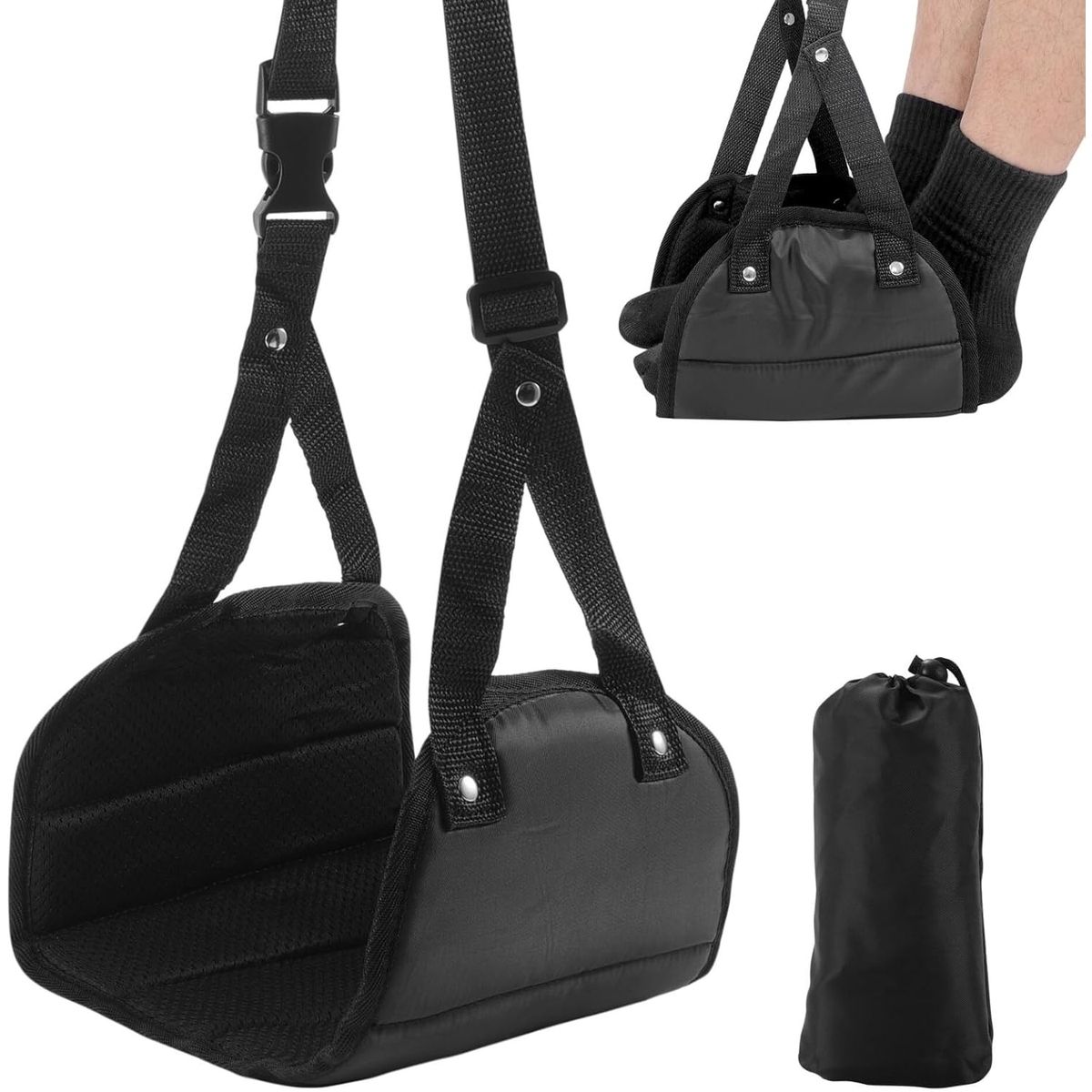 KUANGYE - Apoya Pies Para Viajes Avión Bus Reposapiés Portátil