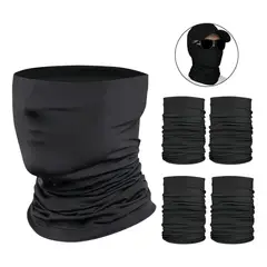 KUANGYE - Pack 30 Bandana máscara, Cacería, Moto, Pesca, Ciclismo Negro