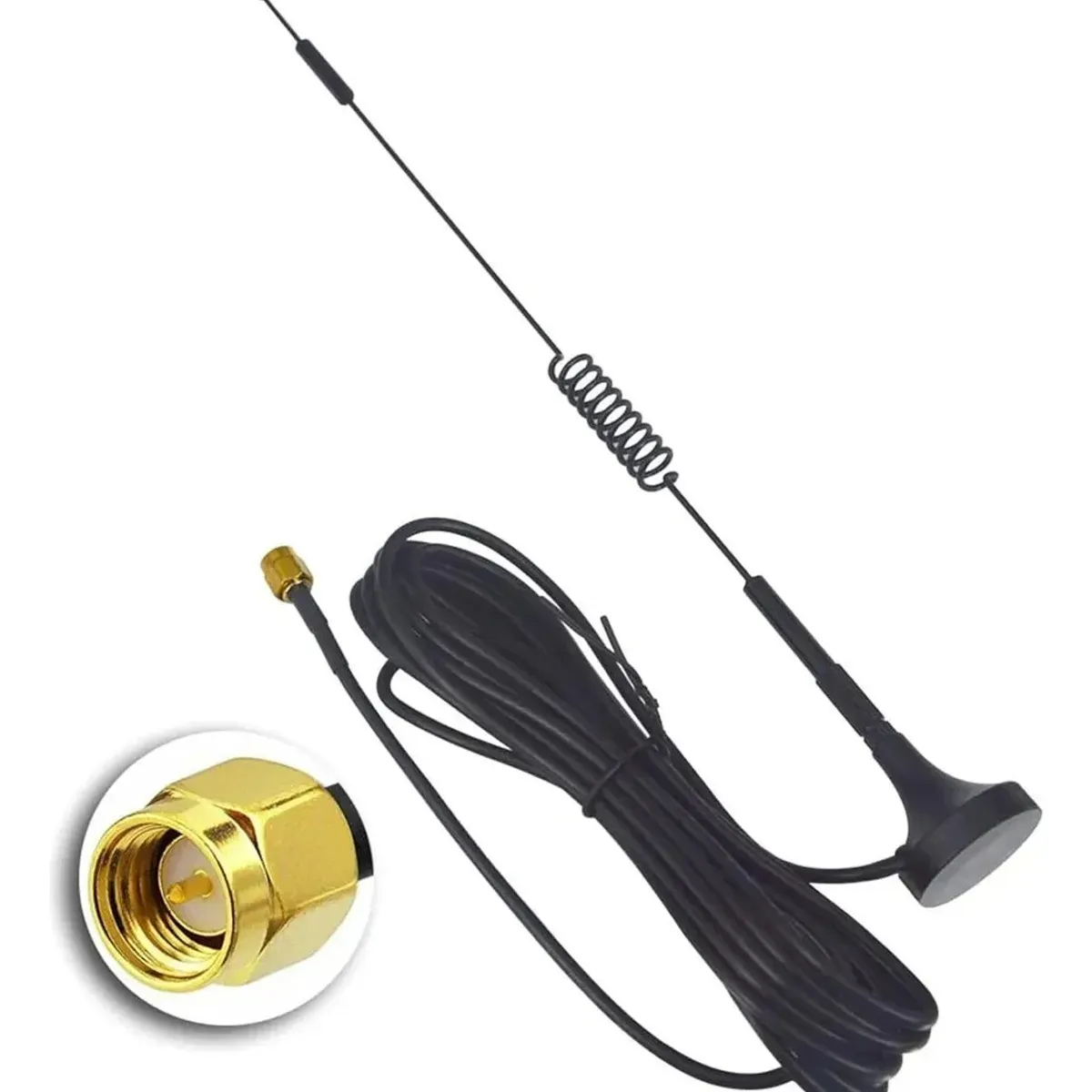 GENERICO - Antena Wifi 12dbi 3g 4g Aerea Sma Macho Rg174 700-2700mhz 5m