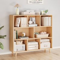 Estante Librero 3+2+3 Color Madera 112 x 100 x 30cm