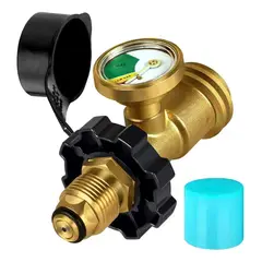 KUANGYE - Manómetro Medidor Adaptador Tanque De Gas Lp Pol Qcc1 Tipo1