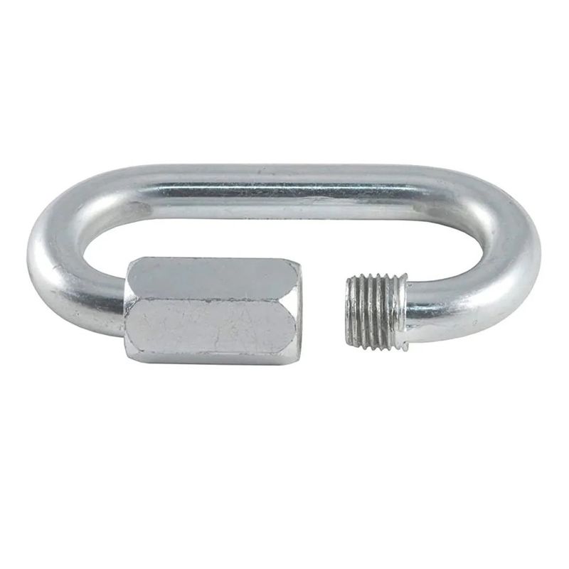 GENERICO - Unión Mosquetón Galvanizado 8 mm Pack De 6 unidades