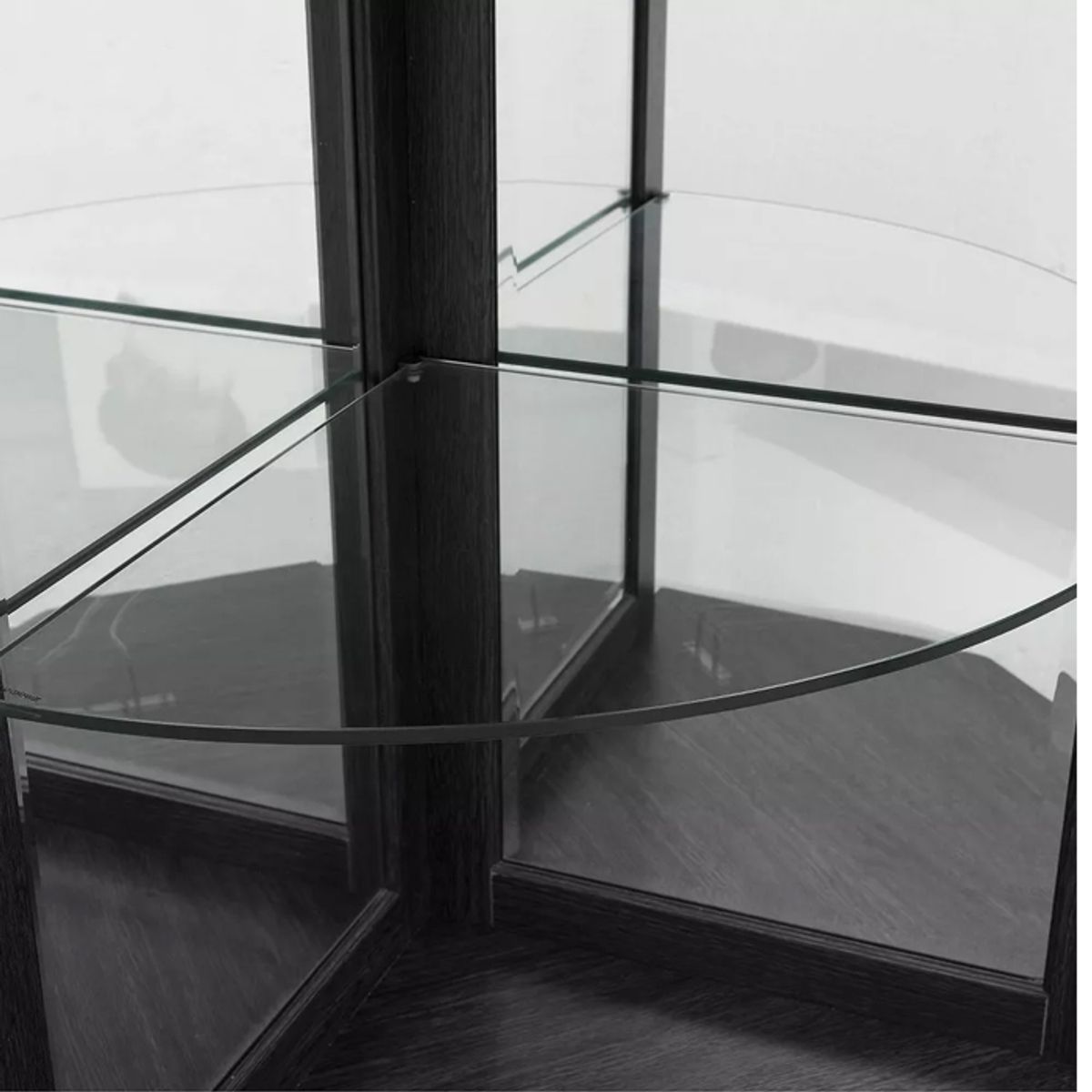 MSA MUEBLES SANTA ANA - Vitrina Esquinero Charcoal