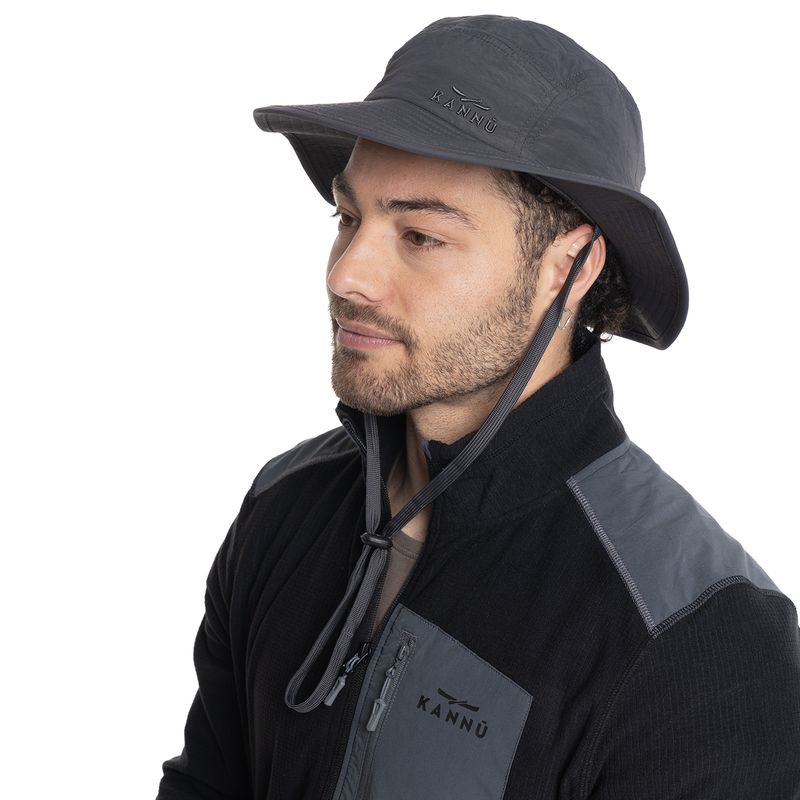KANNU - SOMBRERO UNISEX SENDERISMO SUN - Gris Oscuro