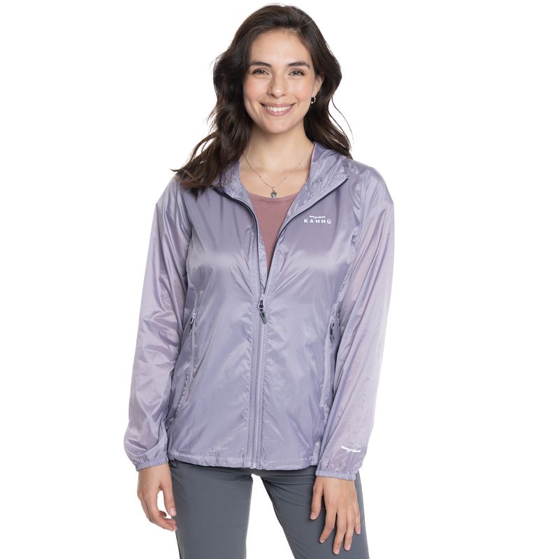 KANNU - CORTAVIENTO MUJER EMPACABLE CALEU - Lila