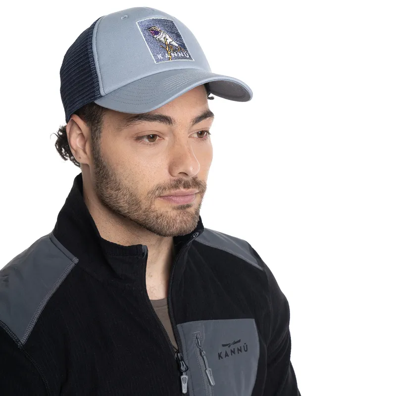 KANNU - JOCKEY UNISEX CON PARCHE DISEÑO - Celeste