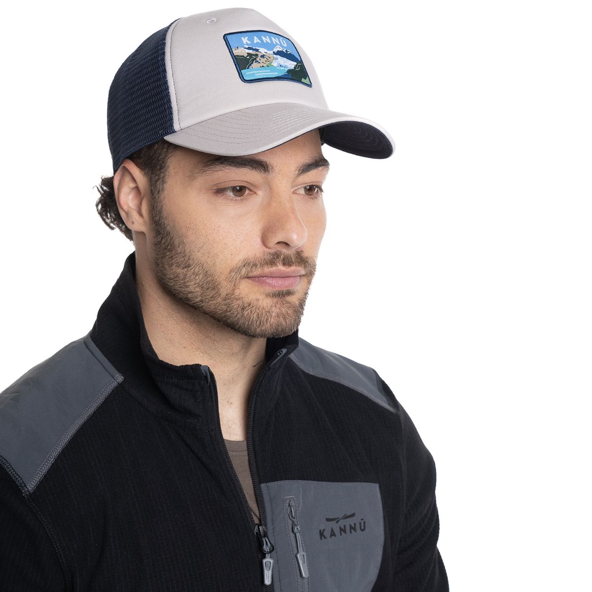 KANNU - JOCKEY UNISEX CON PARCHE DISEÑO - Celeste