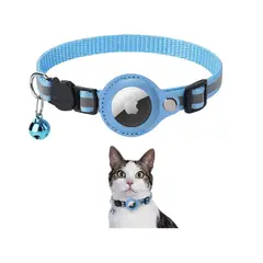 ATLAS - Collar Con Funda Correa Para Airtag Celeste