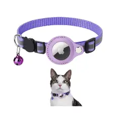 ATLAS - Collar Con Funda Correa Para Airtag Morado