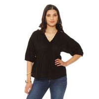 BLUSA MANGA CORTA BRODERY ESCOTE V