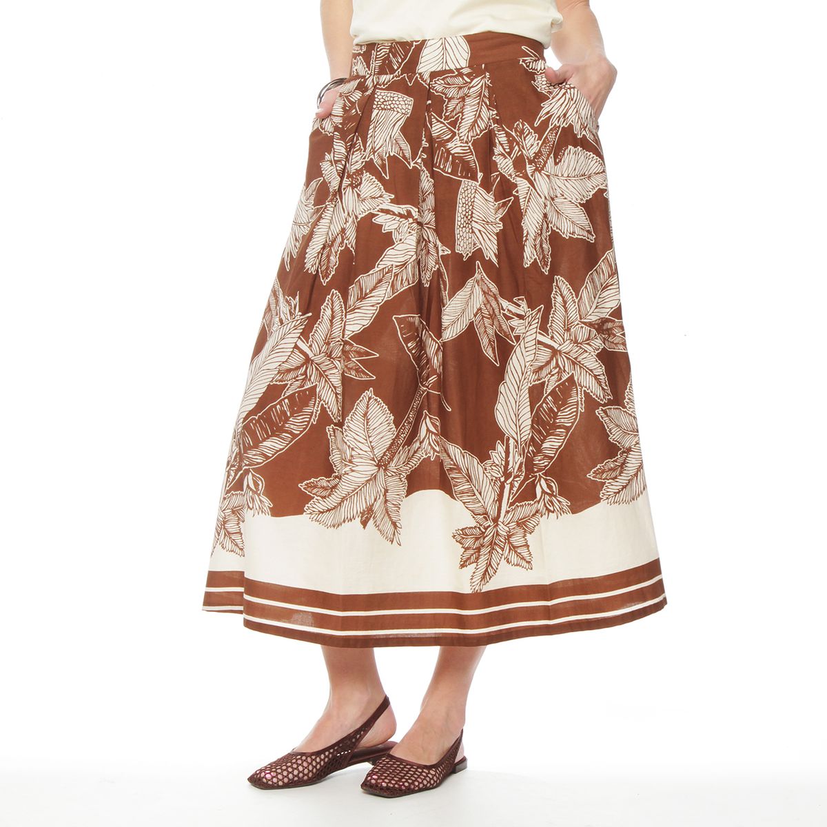 WADOS - FALDA LARGA ESTAMPADA PREINA BASICA