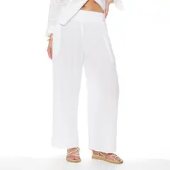 WADOS - PANTALON WIDE LEG TIRO ALTO PRETINA ELASTICADA