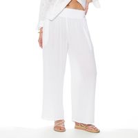 PANTALON WIDE LEG TIRO ALTO PRETINA ELASTICADA