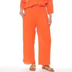 WADOS - PANTALON WIDE LEG TIRO ALTO PRETINA ELASTICADA