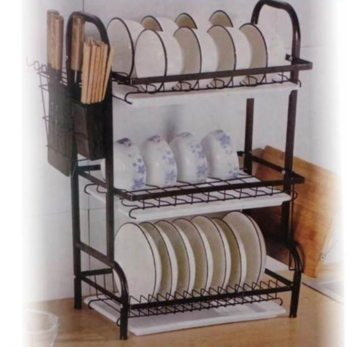 GENERICO - Escurridor Y Organizador De Loza 3 Niveles