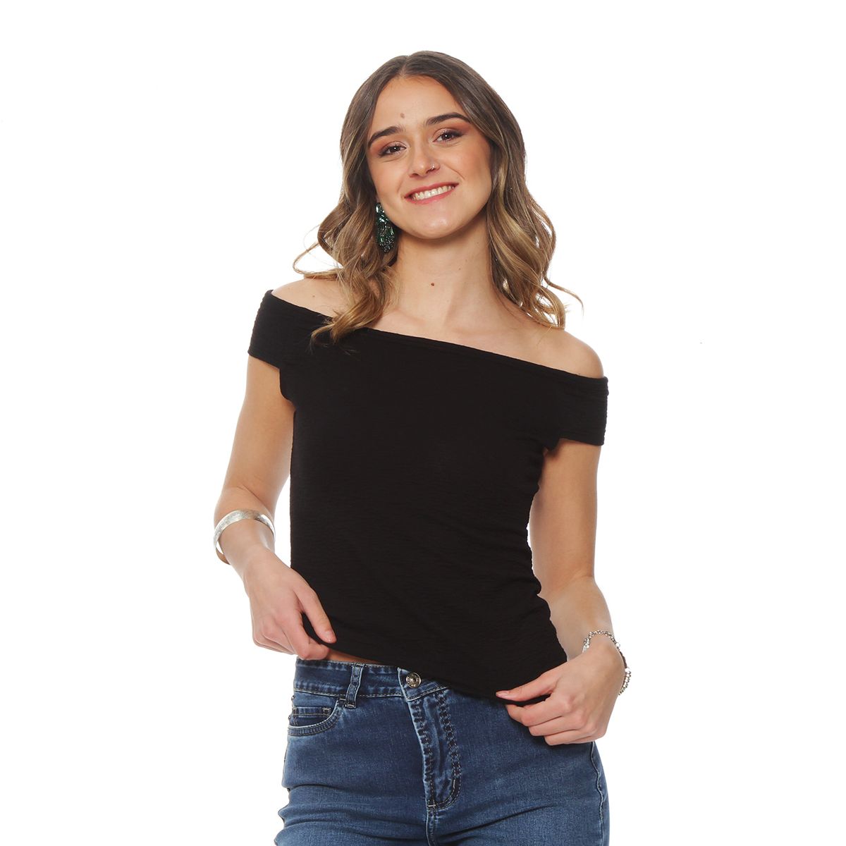 WADOS - POLERA MANGA CORTA HOMBRO DESCUBIERTO