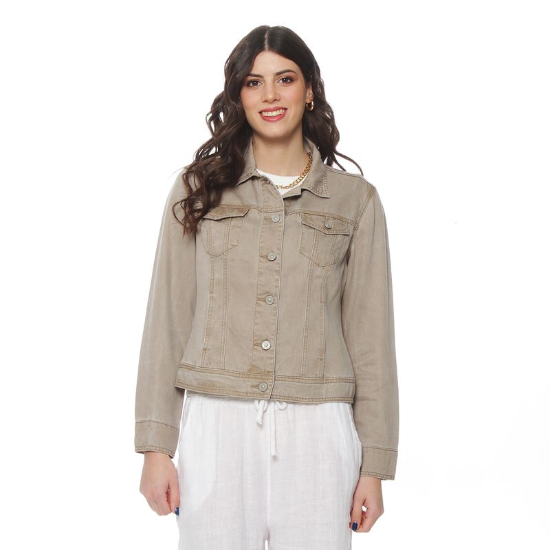 WADOS - CHAQUETA MANGA LARGA LYOCELL ABOTONADO EN DELANTERO Y BOLSILLO