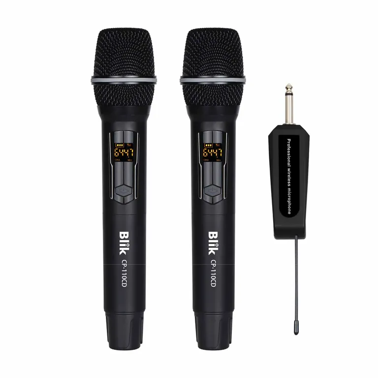Par De Microfonos Inalambricos Con Receptor Karaoke