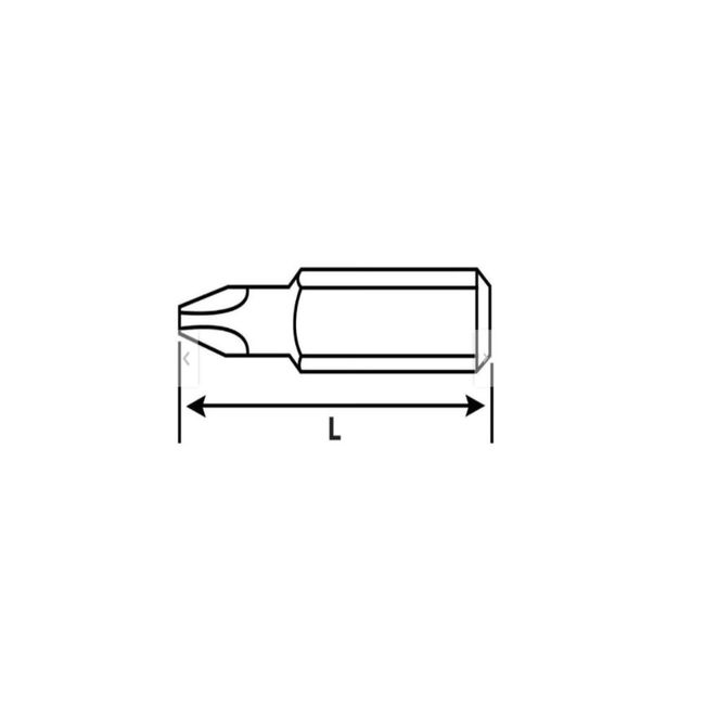 BAHCO - Pack De 5 Puntas Phillips Ph2 14x25mm Bahco - Multicolor